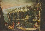 Landschaft mit Damen und Reitern Pietro, Nicolo di